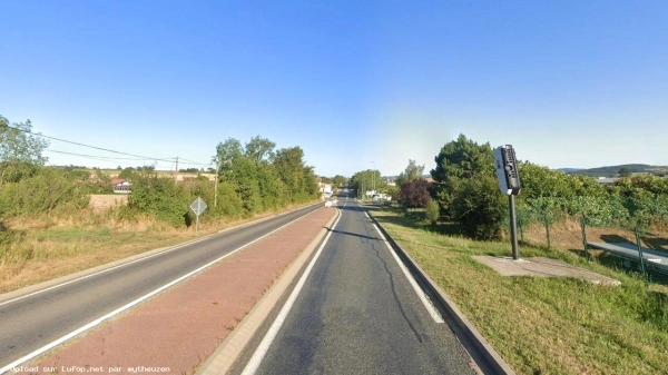 FRANCE photo du radar Saint-Romain-de-Popey N7 69 - Rhône FRANCE photo du radar Saint-Romain-de-Popey N7 69 - Rhône