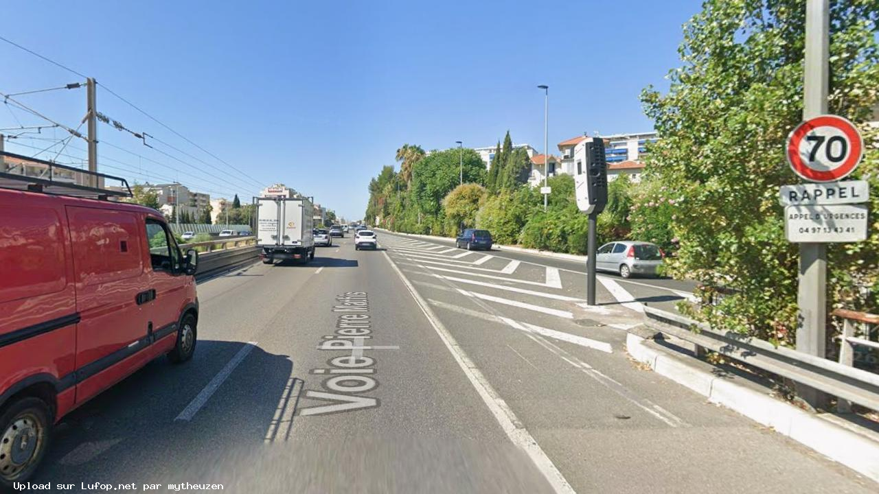 FRANCE photo du radar Nice Voie Pierre Mathis 06 - Alpes-Maritimes