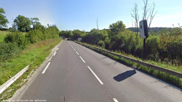 FRANCE photo du radar Genevreuille N19 70 - Haute-Saône FRANCE photo du radar Genevreuille N19 70 - Haute-Saône