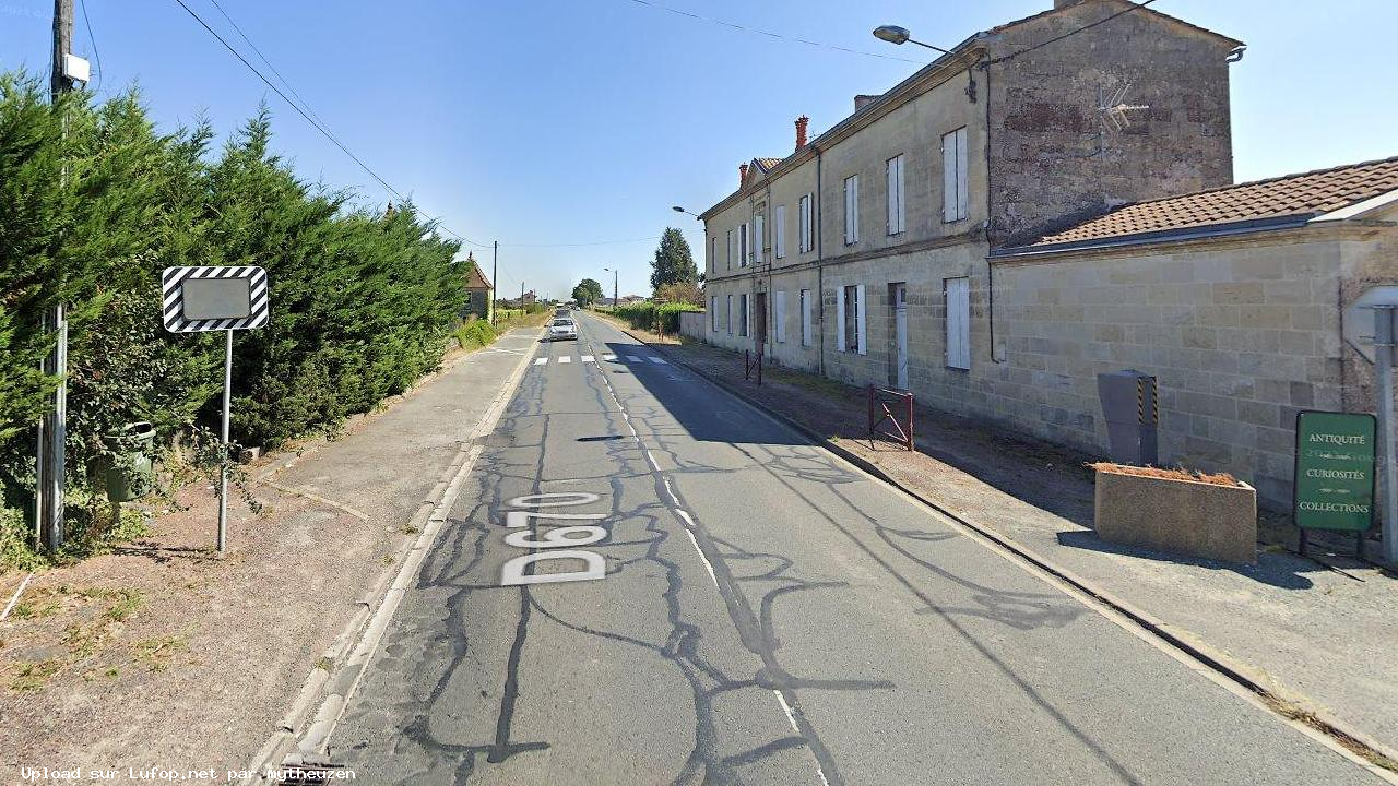 FRANCE photo du radar Saint-Sulpice-de-Faleyrens D670 33 - Gironde