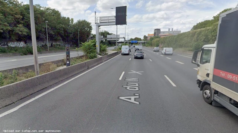 FRANCE photo du radar Saint-Denis A1 93 - Seine-Saint-Denis