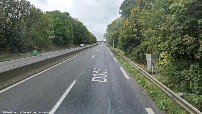 FRANCE photo du radar Louvres D317 95 - Val-d’Oise