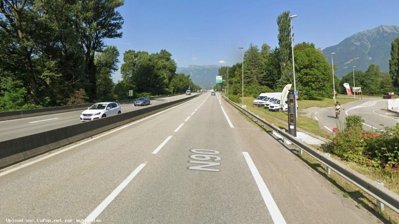 FRANCE photo du radar Albertville N90 73 - Savoie