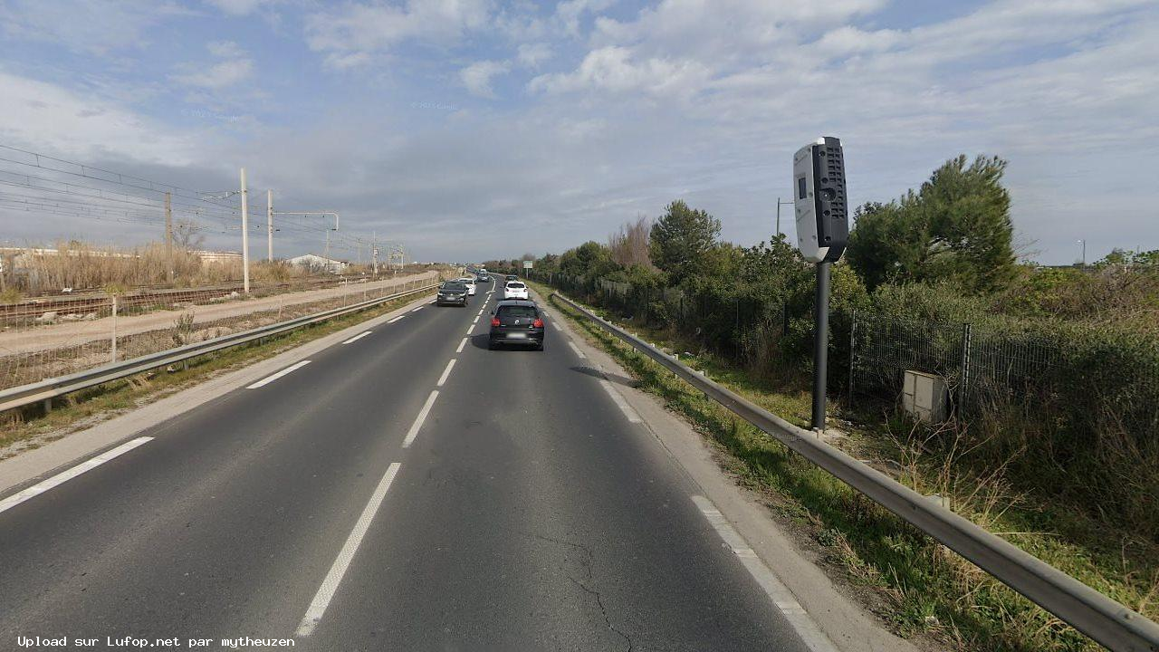 FRANCE photo du radar Frontignan D612 34 - Hérault