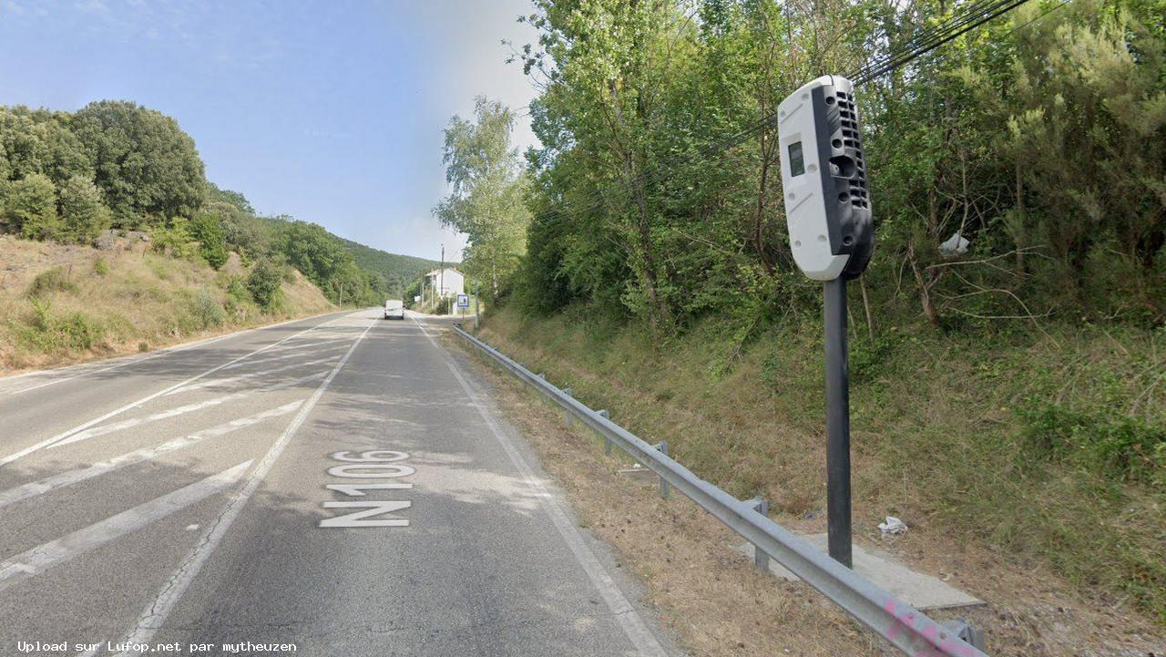 FRANCE photo du radar Les Salles-du-Gardon N106 30 - Gard