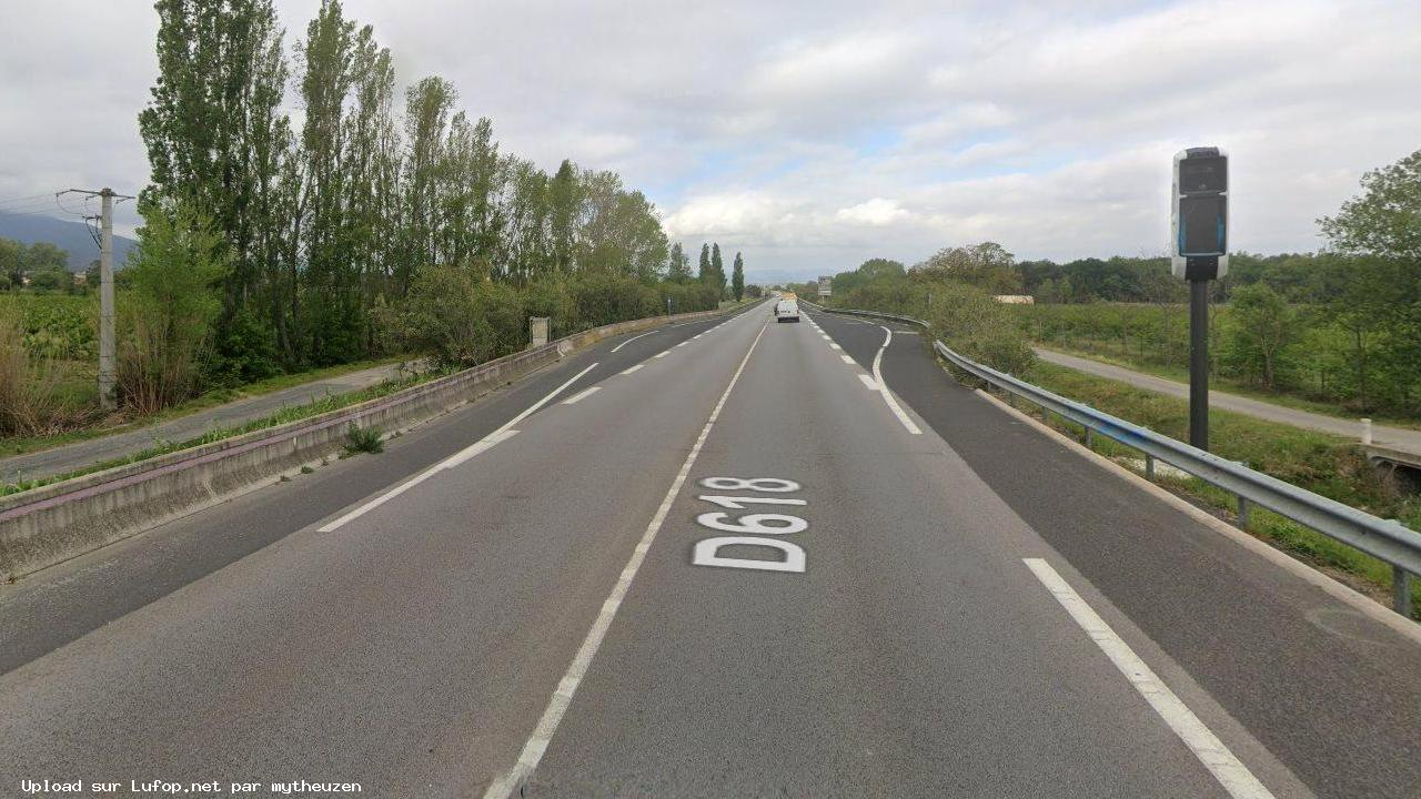 FRANCE photo du radar Saint-Génis-des-Fontaines D618 66 - Pyrénées-Orientales