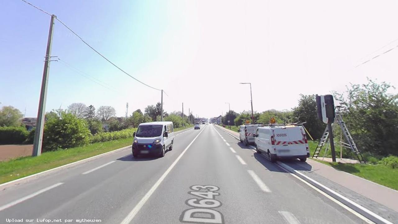 FRANCE photo du radar Beauvois-en-Cambrésis D643 59 - Nord