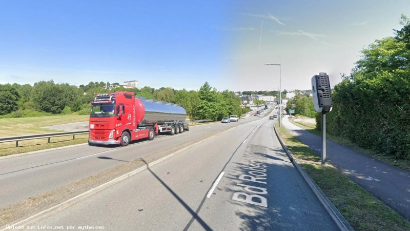 FRANCE photo du radar Limoges Boulevard Robert Maloubier 87 - Haute-Vienne