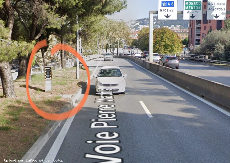FRANCE photo du radar Nice Voie Pierre Mathis 06 - Alpes-Maritimes