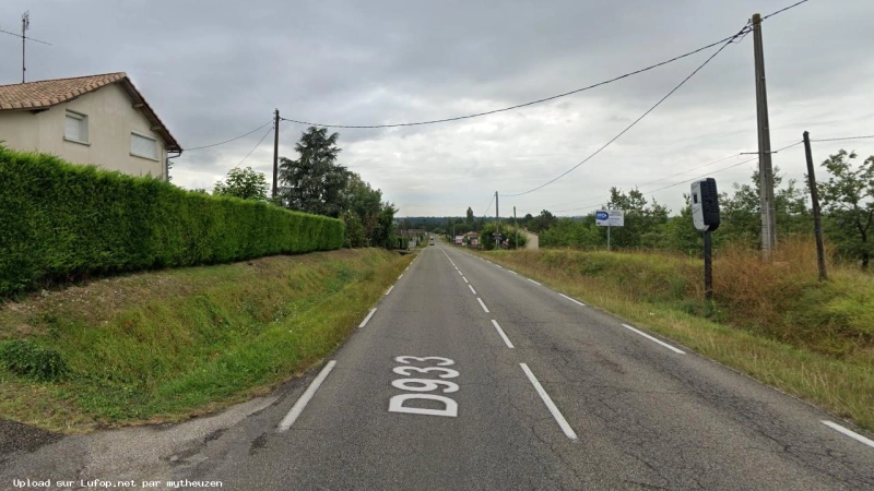 FRANCE photo du radar Roumagne D933 47 - Lot-et-Garonne
