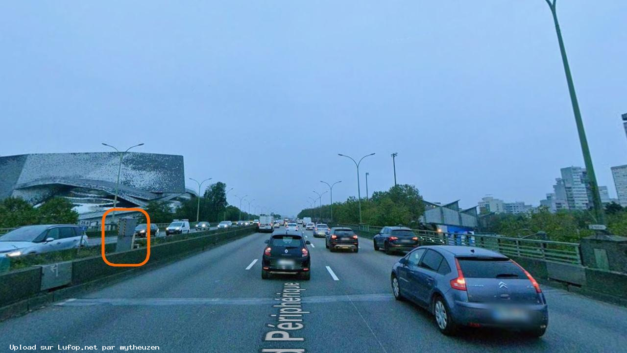 FRANCE photo du radar Paris Boulevard Périphérique Extérieur 75 - Paris