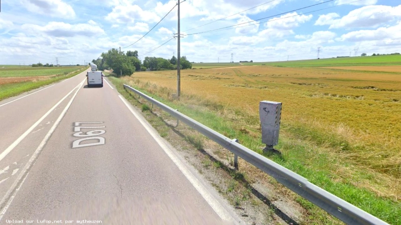 FRANCE photo du radar Sainte-Maure D677 10 - Aube