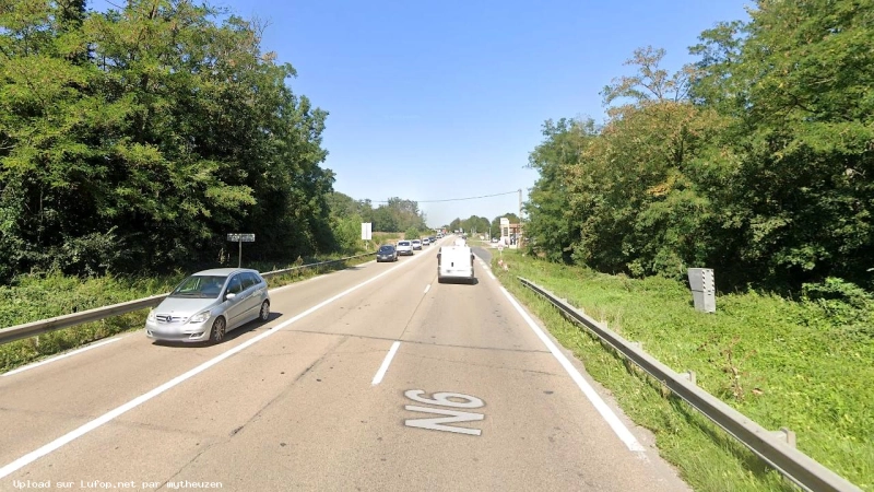 FRANCE photo du radar Monéteau N6 89 - Yonne FRANCE photo du radar Monéteau N6 89 - Yonne