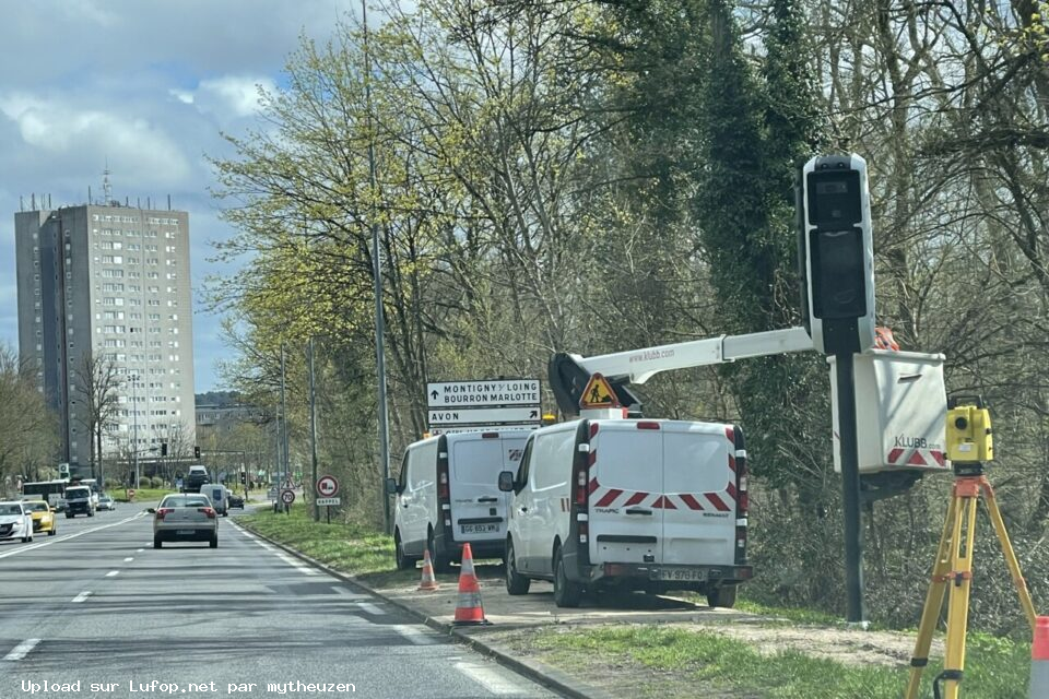 FRANCE photo du radar Fontainebleau D607 77 - Seine-et-Marne