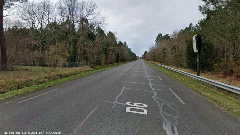 FRANCE photo du radar Lacanau D6 33 - Gironde