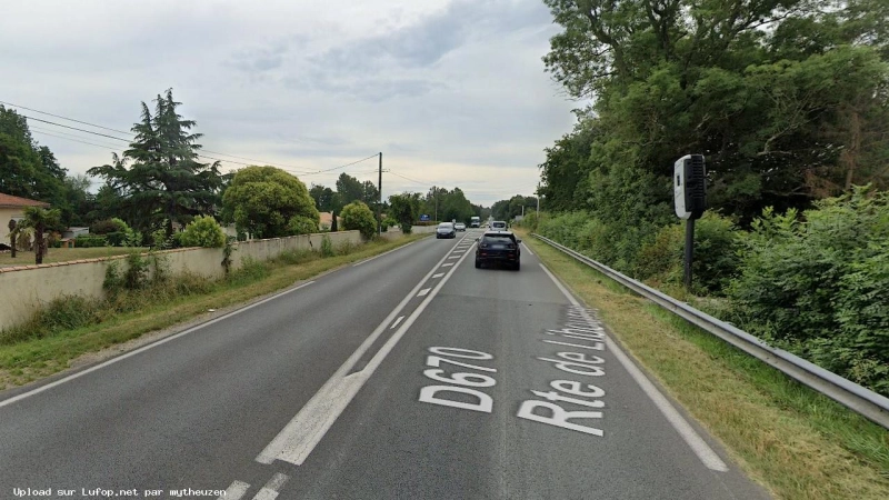 FRANCE photo du radar Saint-André-de-Cubzac D670 33 - Gironde