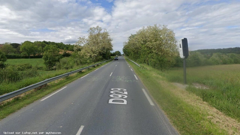 FRANCE photo du radar Boucagnères D929 32 - Gers FRANCE photo du radar Boucagnères D929 32 - Gers
