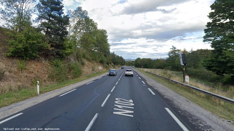 FRANCE photo du radar Vazeilles-Limandre N102 43 - Haute-Loire FRANCE photo du radar Vazeilles-Limandre N102 43 - Haute-Loire