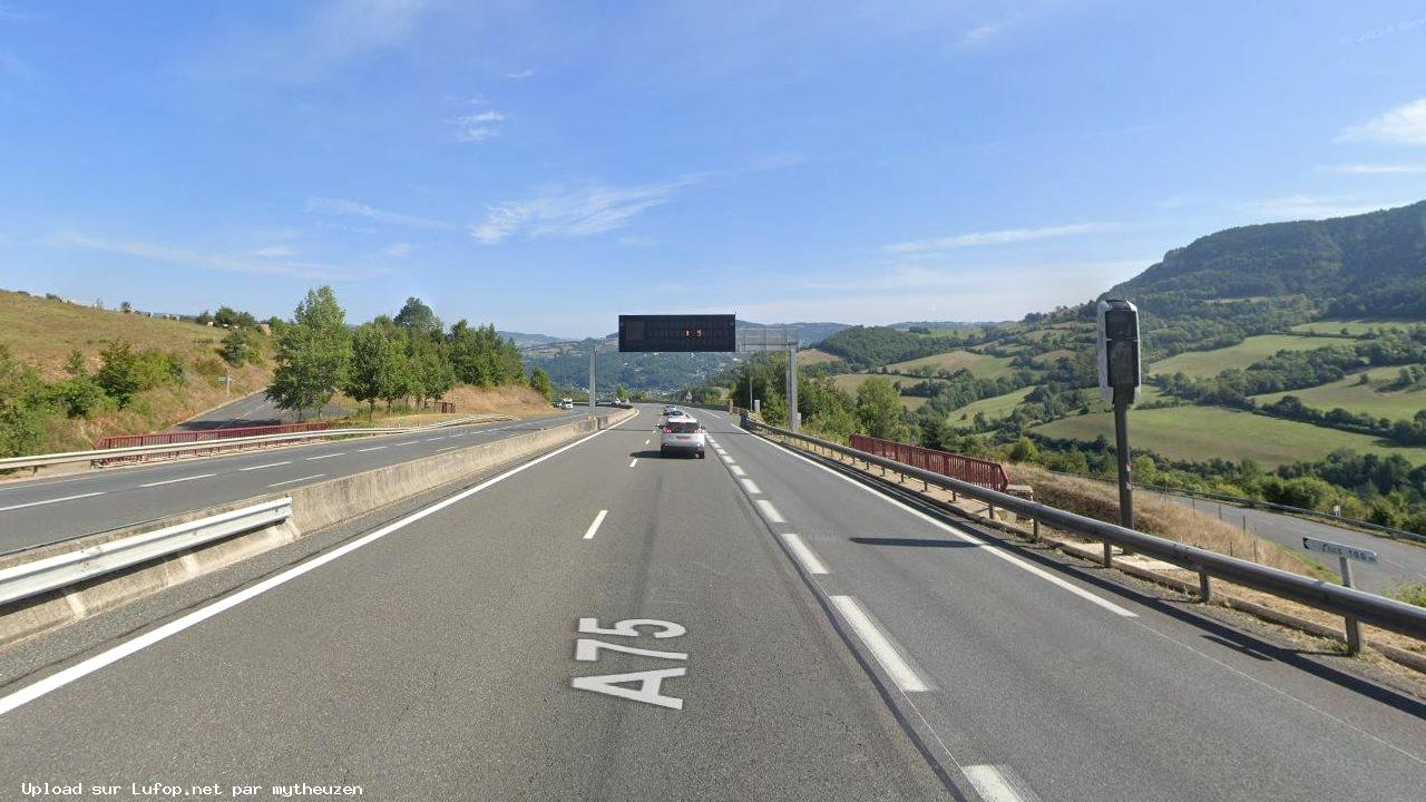 FRANCE photo du radar Banassac-Canilhac A75 48 - Lozère