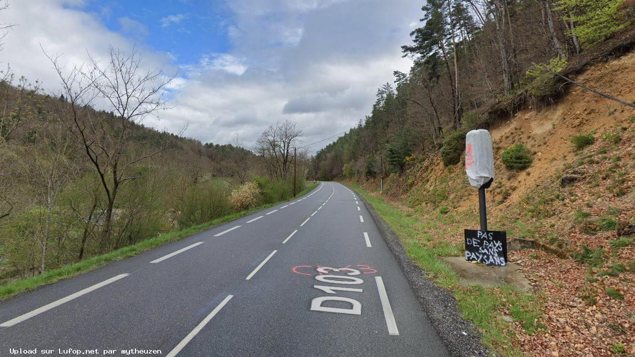 FRANCE photo du radar Yssingeaux D103 43 - Haute-Loire