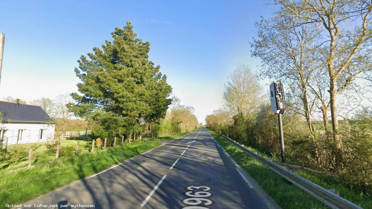 FRANCE photo du radar Bécon-les-Granits D963 49 - Maine-et-Loire