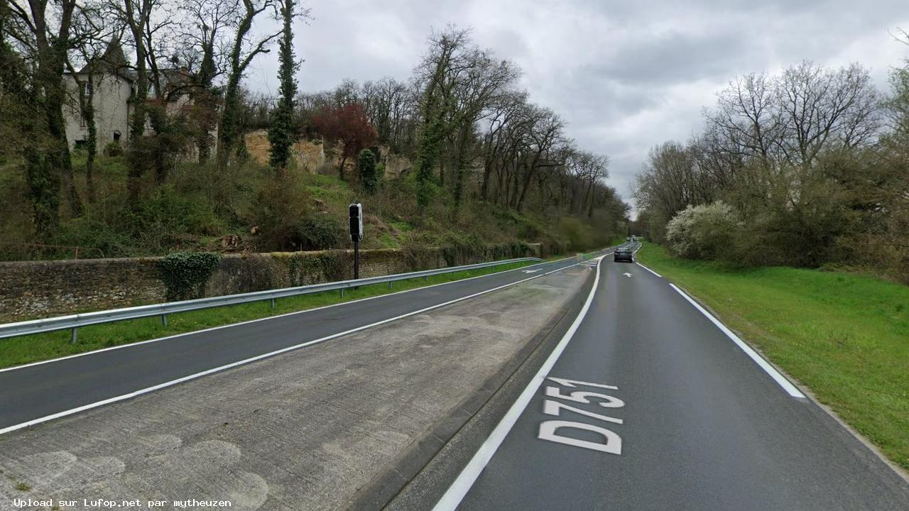 FRANCE photo du radar Lussault-sur-Loire D751 37 - Indre-et-Loire