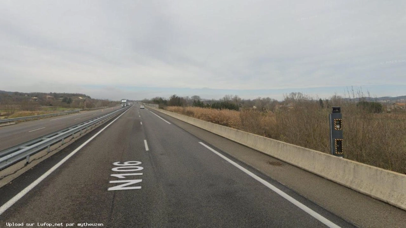FRANCE photo du radar Sauzet N106 30 - Gard