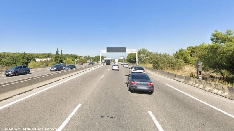 FRANCE photo du radar Cabriès A51 13 - Bouches-du-Rhône