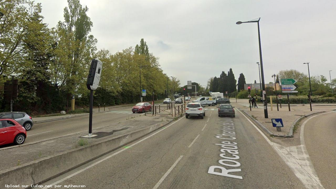 FRANCE photo du radar Avignon Rocade Charles de Gaulle 84 - Vaucluse