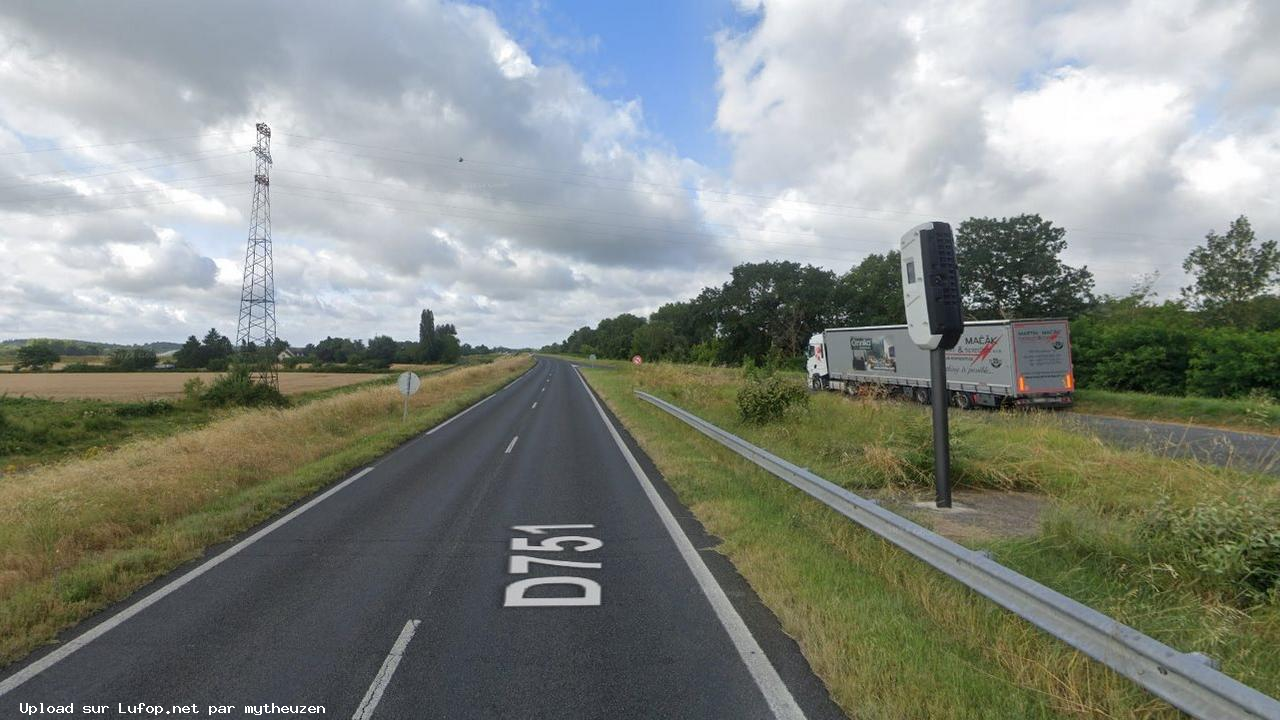 FRANCE photo du radar Chailles D751 41 - Loir-et-Cher