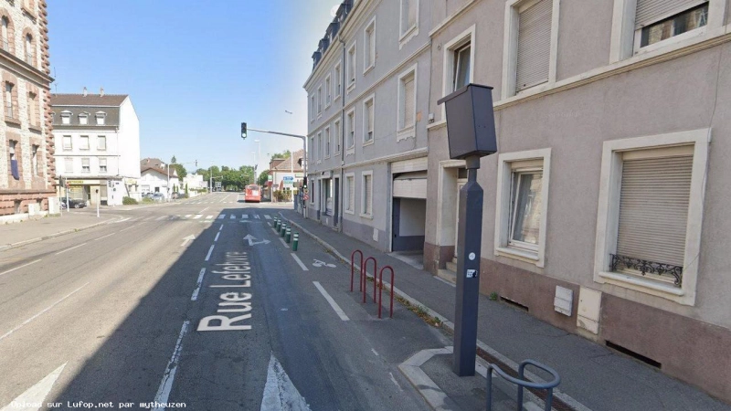 FRANCE photo du radar Mulhouse Rue Lefebvre 68 - Haut-Rhin