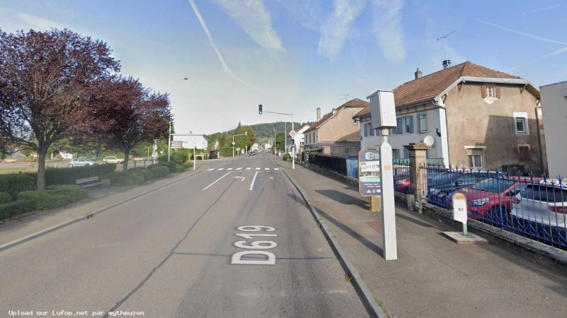 FRANCE photo du radar Ronchamp D619 70 - Haute-Saône FRANCE photo du radar Ronchamp D619 70 - Haute-Saône