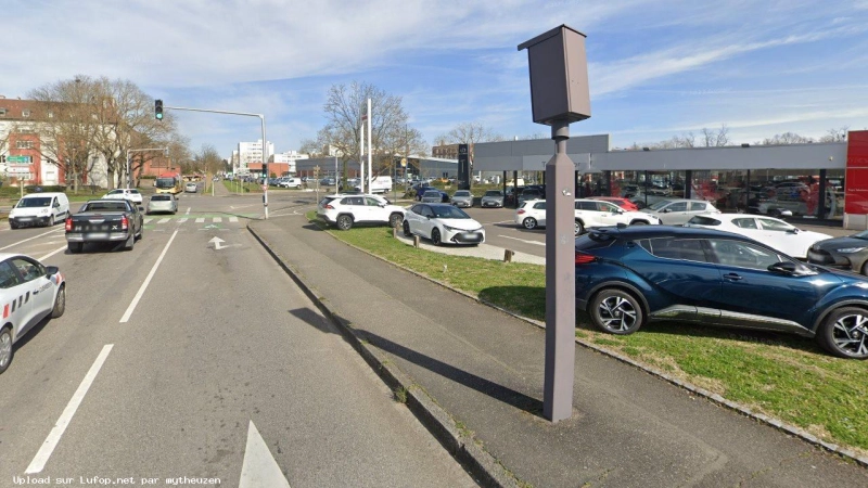 FRANCE photo du radar Mulhouse Rue Léon Jouhaux 68 - Haut-Rhin