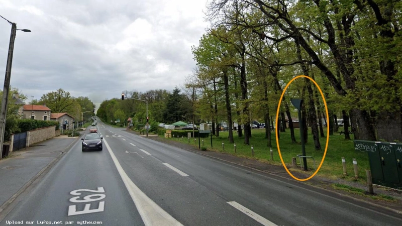 FRANCE photo du radar Mignaloux-Beauvoir D347 86 - Vienne FRANCE photo du radar Mignaloux-Beauvoir D347 86 - Vienne