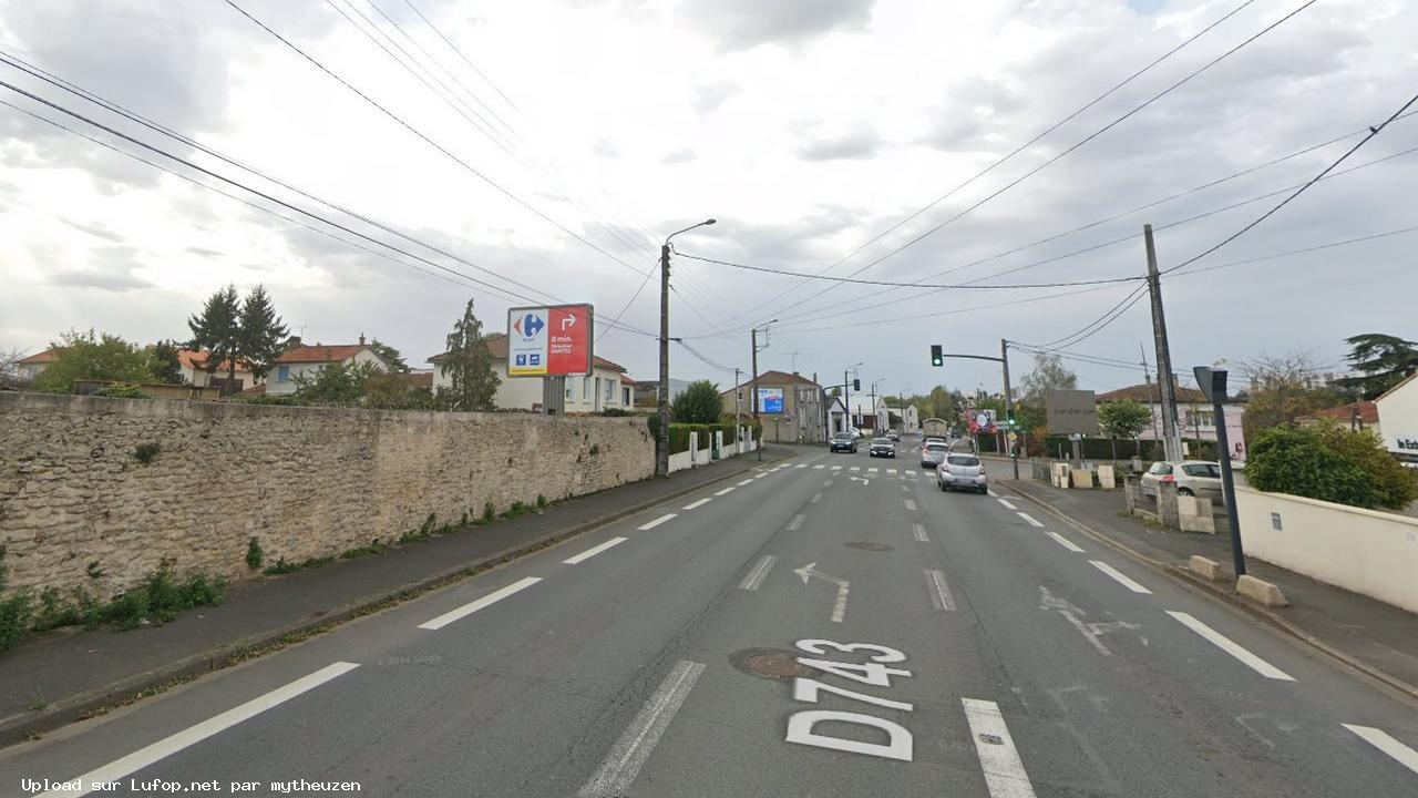 FRANCE photo du radar Niort D743 79 - Deux-Sèvres