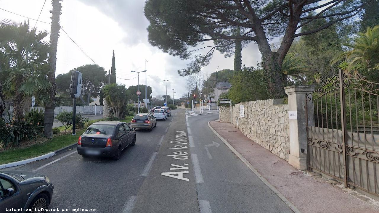 FRANCE photo du radar Toulon D642 83 - Var