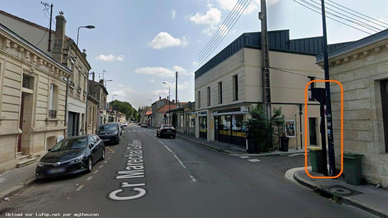 FRANCE photo du radar Bordeaux Cours du Maréchal Gallieni 33 - Gironde