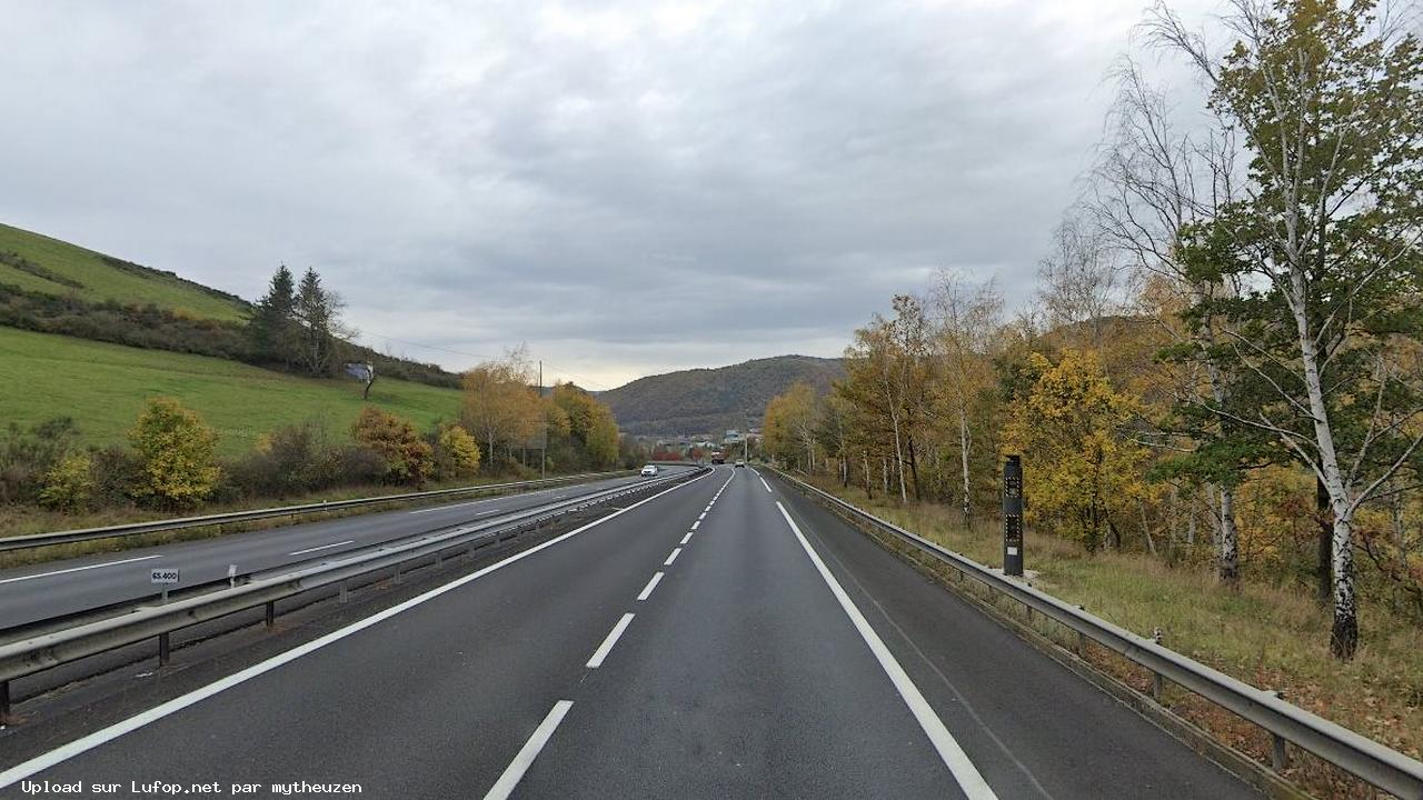 FRANCE photo du radar Massiac A75 15 - Cantal