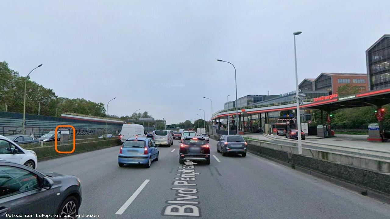 FRANCE photo du radar Paris Boulevard Périphérique Extérieur 75 - Paris