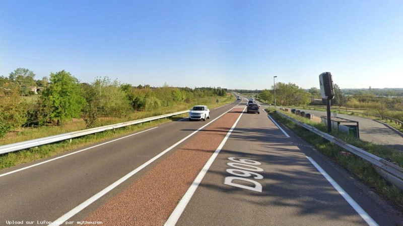 FRANCE photo du radar Saint-Martin-Belle-Roche D906 71 - Saône-et-Loire