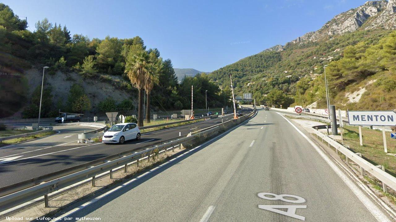 FRANCE photo du radar Menton A8 06 - Alpes-Maritimes