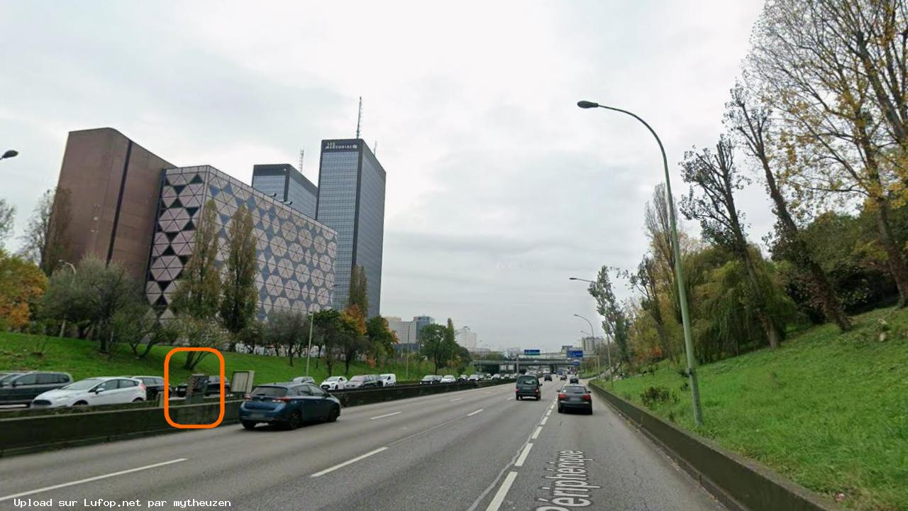 FRANCE photo du radar Paris Boulevard Périphérique Intérieur 75 - Paris