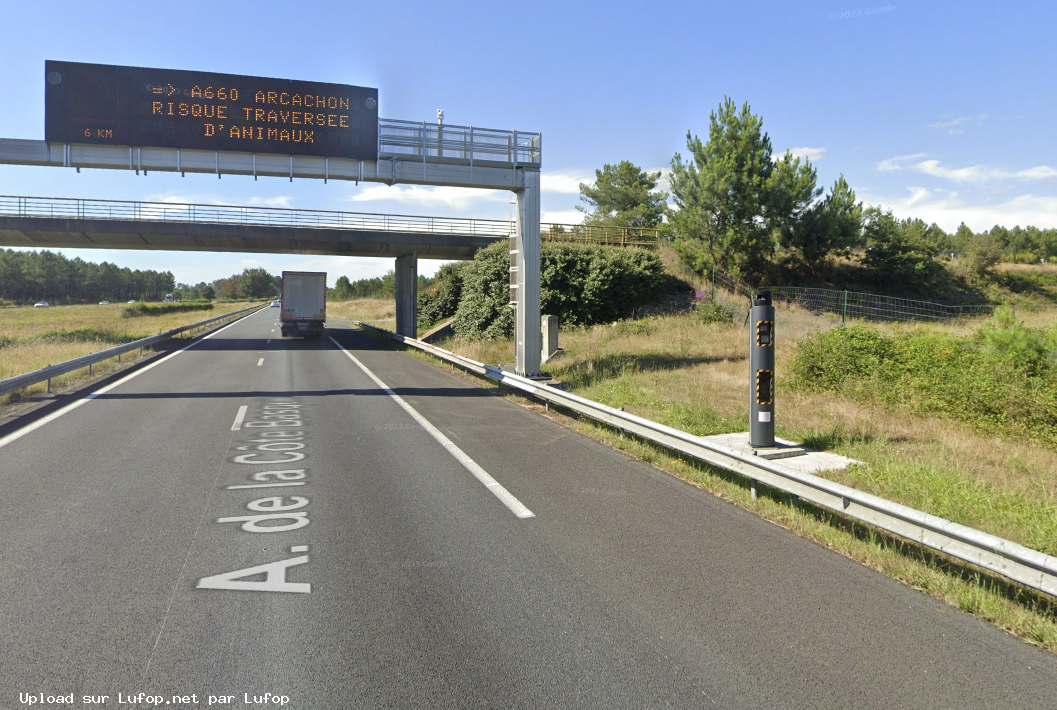 FRANCE photo du radar Salles A63 33 - Gironde