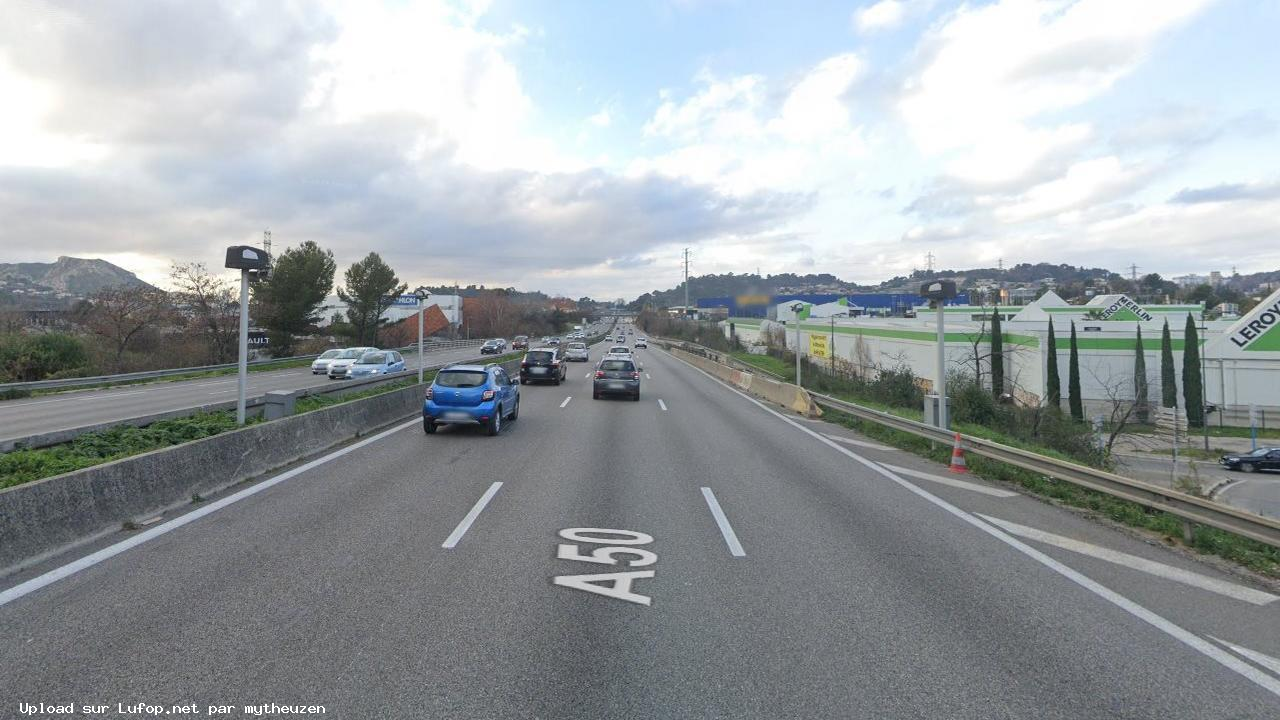 FRANCE photo du radar Marseille A50 13 - Bouches-du-Rhône