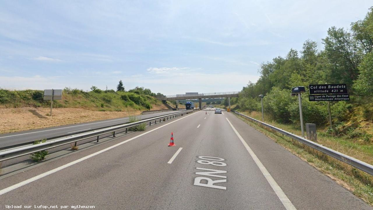 FRANCE photo du radar Marcilly-lès-Buxy N80 71 - Saône-et-Loire