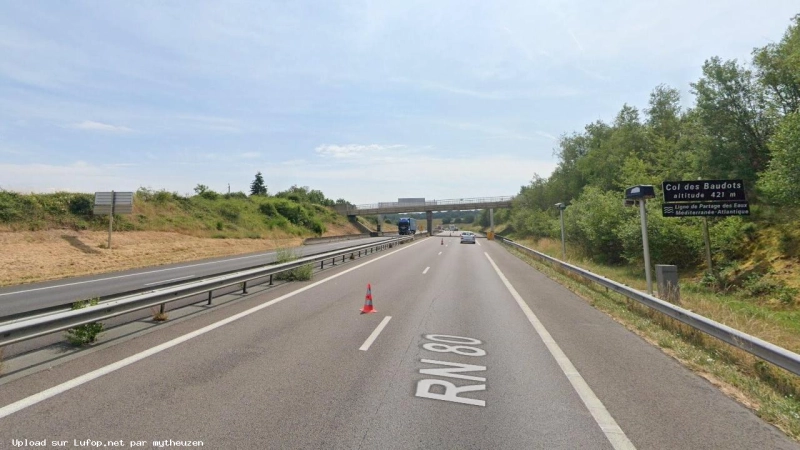 FRANCE photo du radar Marcilly-lès-Buxy N80 71 - Saône-et-Loire