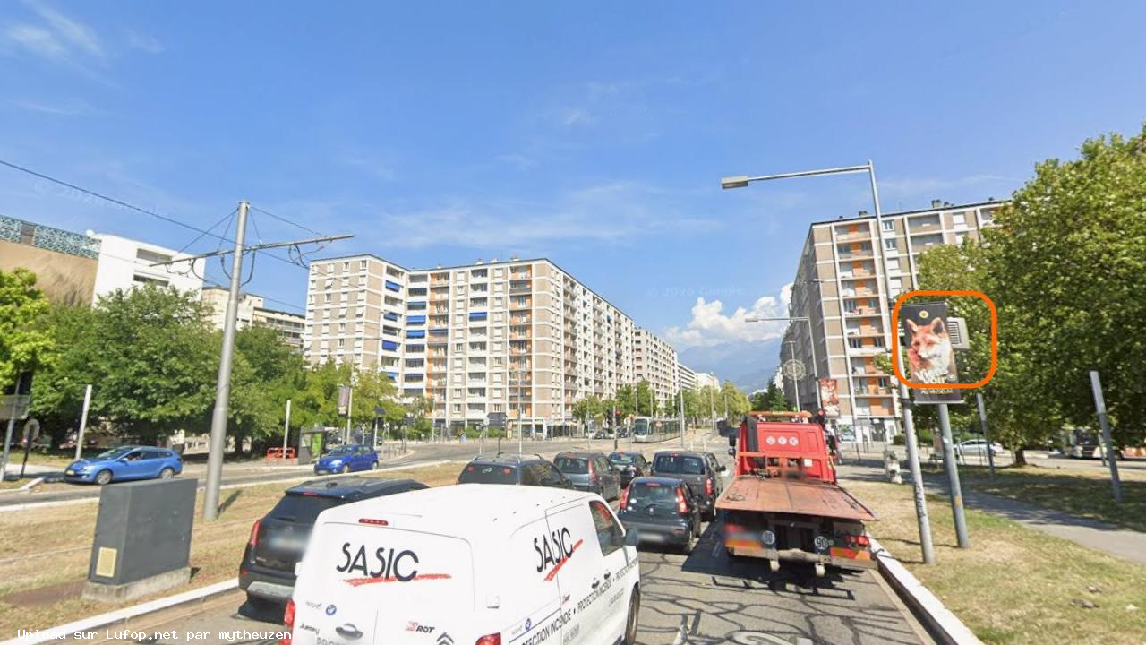 FRANCE photo du radar Grenoble Boulevard Joseph Vallier 38 - Isère