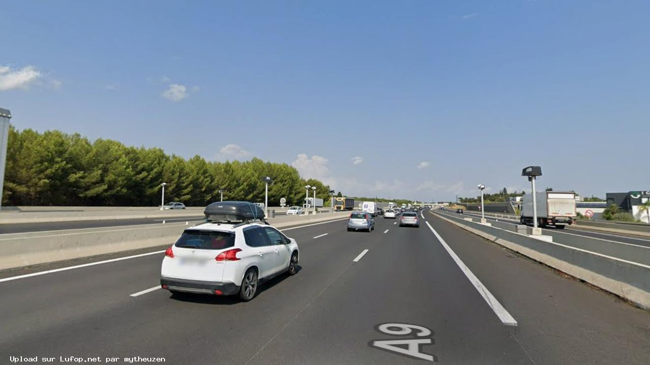 FRANCE photo du radar Saint-Jean-de-Védas A9 34 - Hérault 