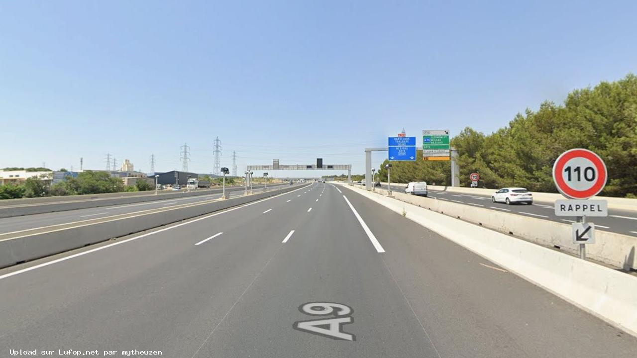 FRANCE photo du radar Saint-Jean-de-Védas A9 34 - Hérault