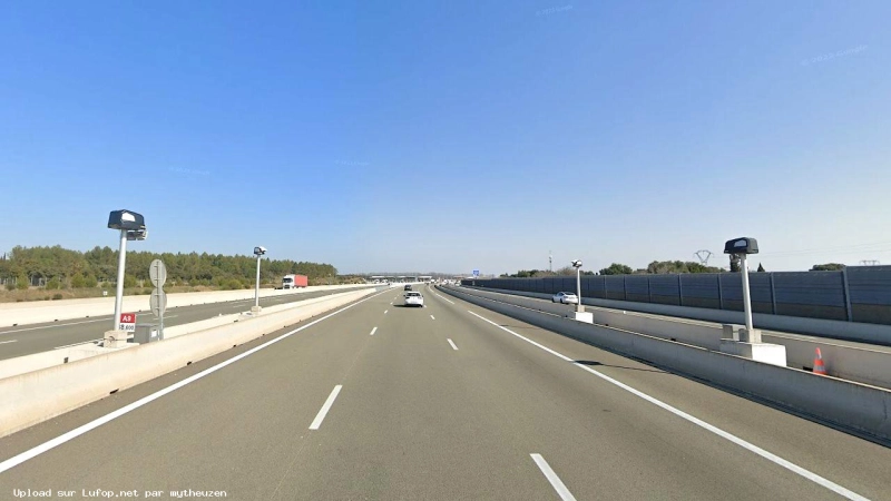 FRANCE photo du radar Baillargues A9 34 - Hérault
